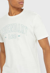 Lee Legendary Tee Męska Koszulka T-Shirt White L60FFQNQ 112322186